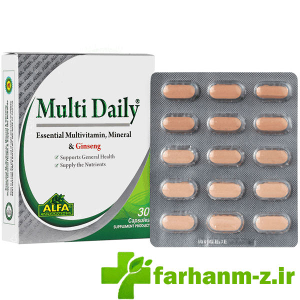 قرص مولتی دیلی آلفا ویتامینز بسته 30 عددی